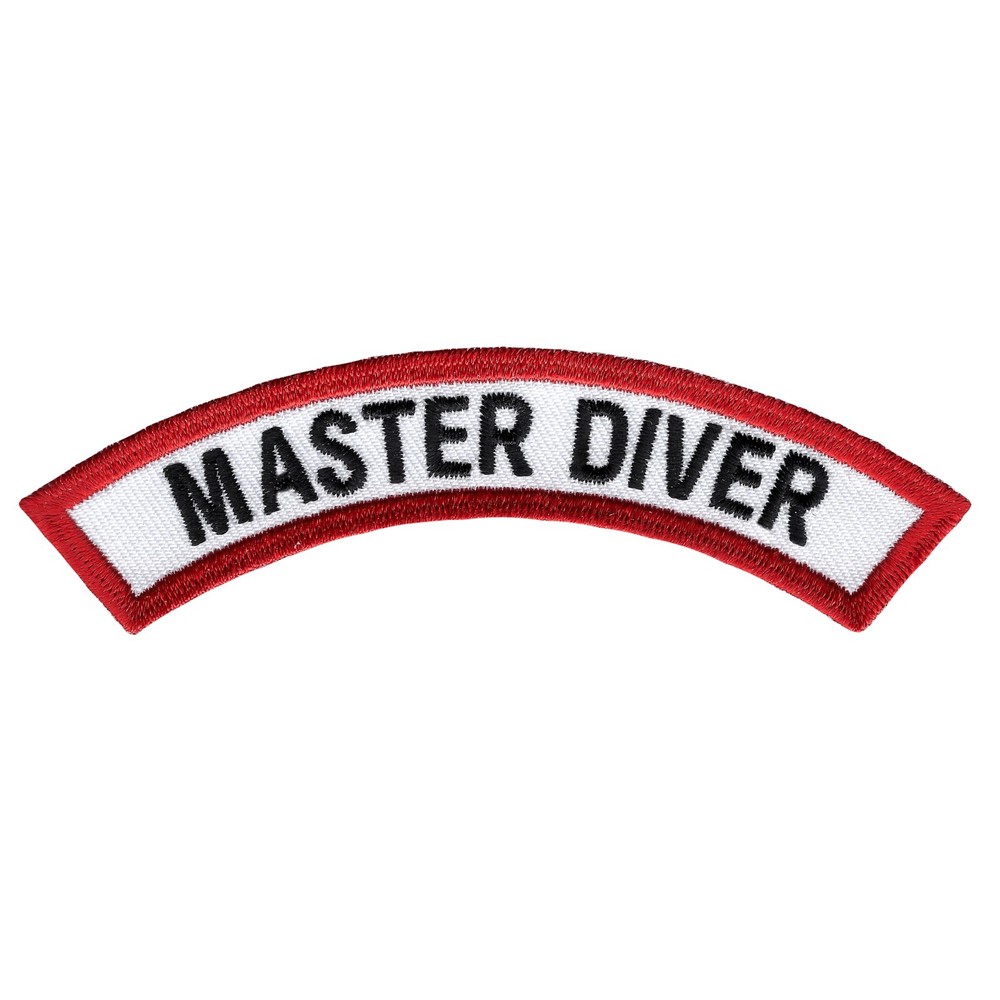 MASTER DIVER CHEVRON - SCUBA DIVING iron-on DIVE PATCH embroidered applique