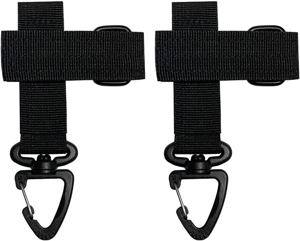 2-Pack Multi-Purpose Glove Holder Strap with Climbing Rope Hook Buckle