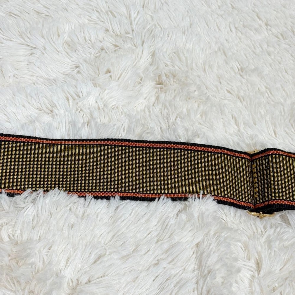 Fendi Strap You Shoulder Strap Multicolor Logo Leather Canvas