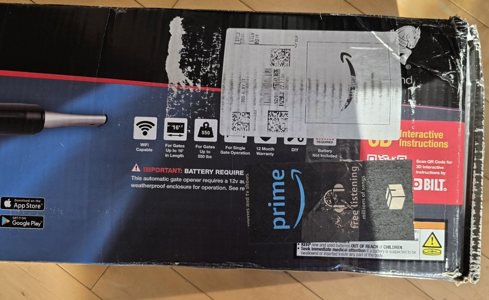 Mighty Mule MM371W Automatic Gate Opener Kit - Black