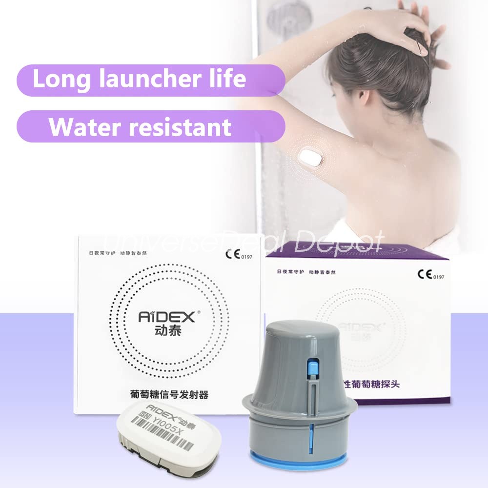 AiDEX 24 Hour Continuous Glucose Monitoring System Home Diabetes Glucose Sensor