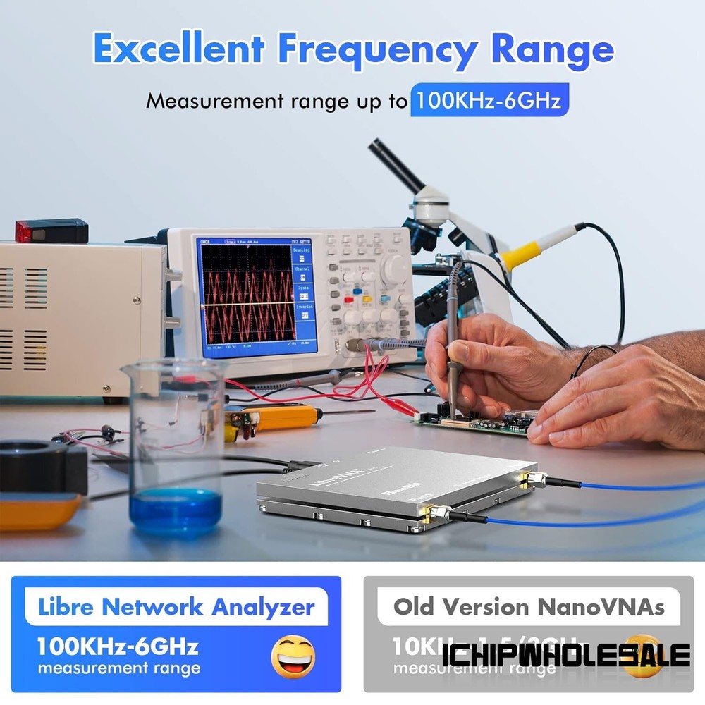 LibreVNA 2.0 Upgraded 100kHz-6GHz Vector Network Analyzer USB Full 2-Port VNA