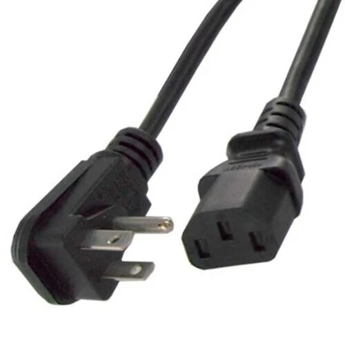 AC Power Cable/Cord - Wall Mount TV LCD - RIGHT ANGLE