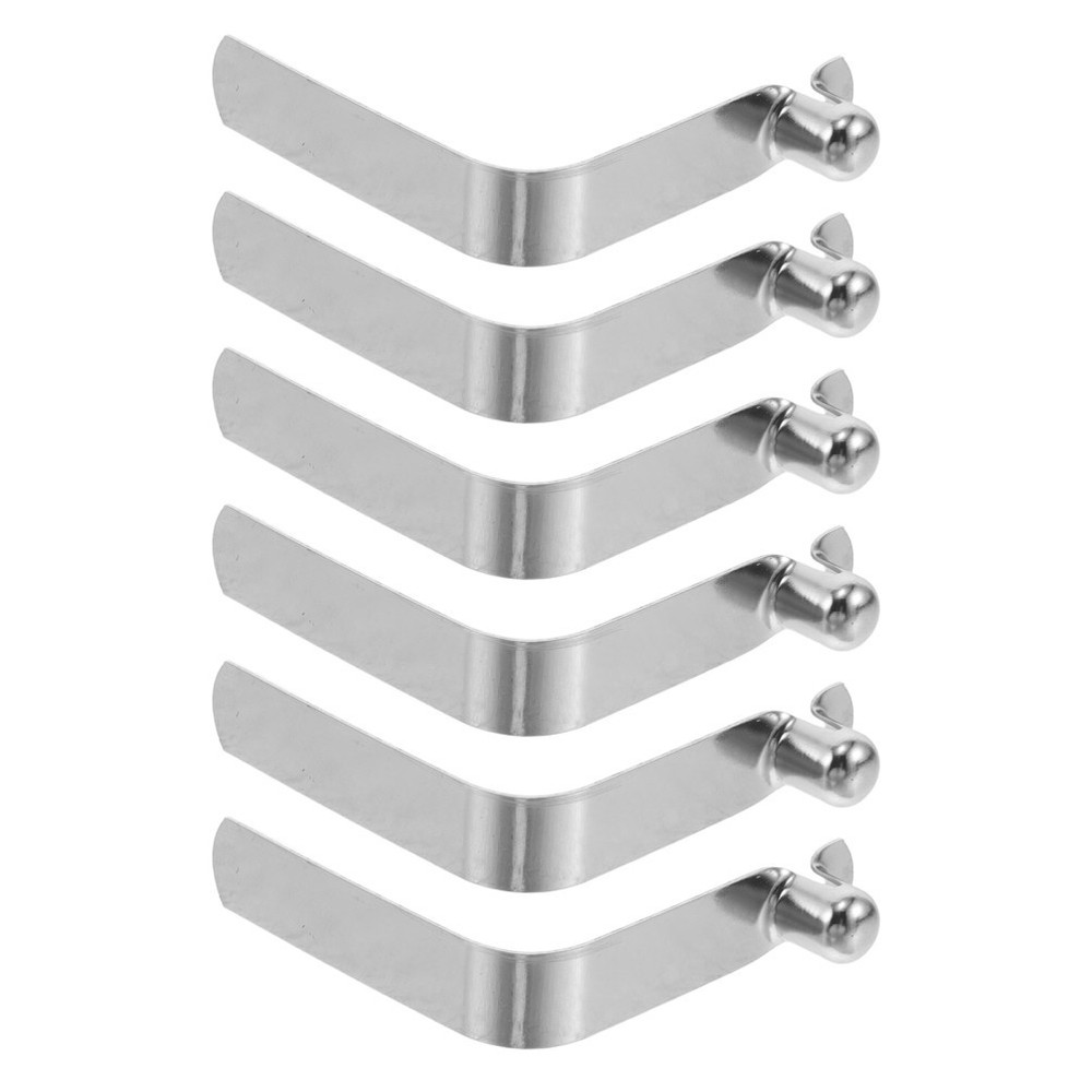 6 Pcs Tent Pole Push Button Spring Clips Canoe Paddle Boat Hook Holder