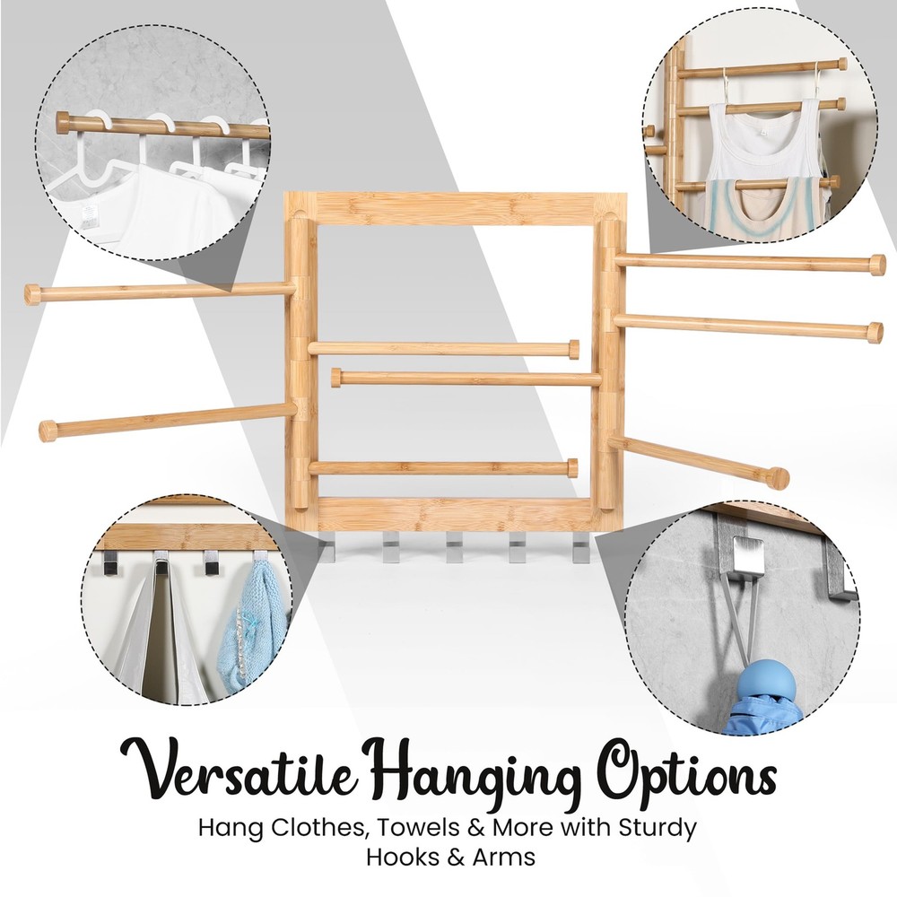 Wall Mounted Drying Rack - Clothes Drying Rack Wall Mounted for Laundry - 20 ...