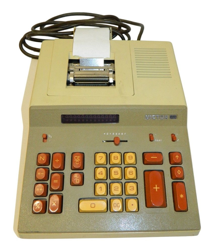 Vintage Victor 620 Adding Machine With Print Function Fully Functional See Video