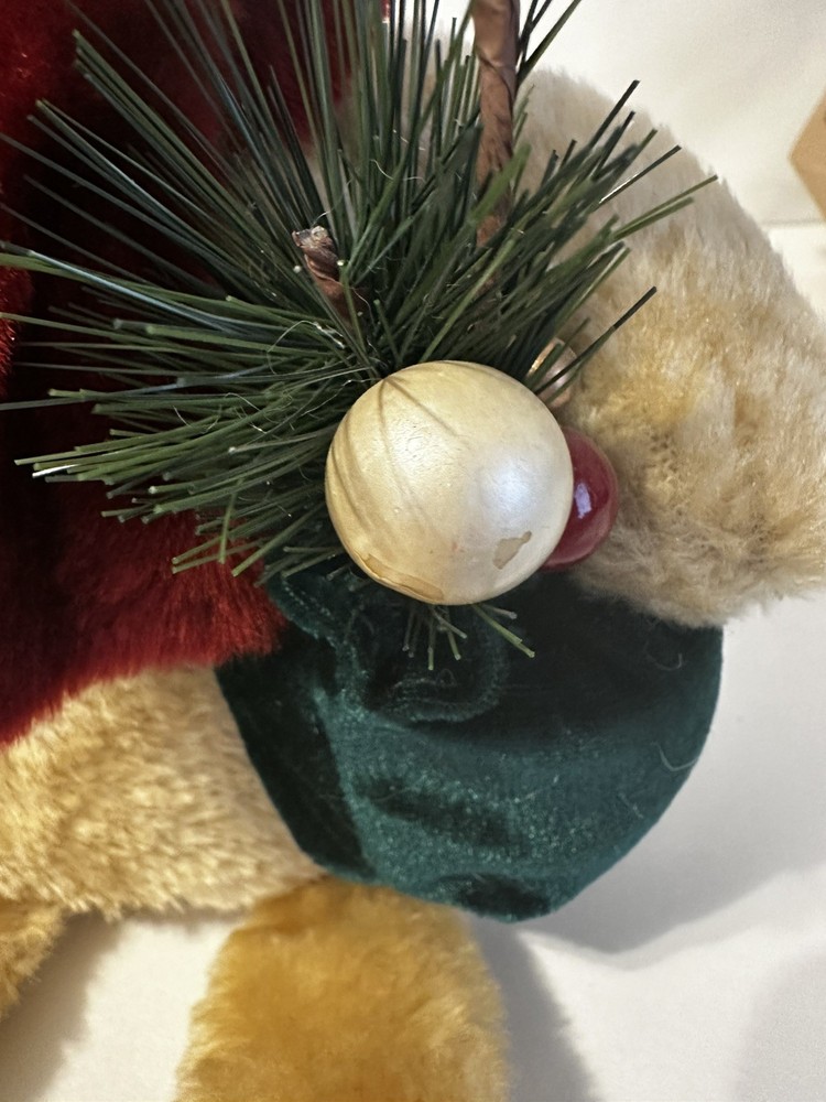 PLUSH CHRISTMAS BEAR SHELF SITTER