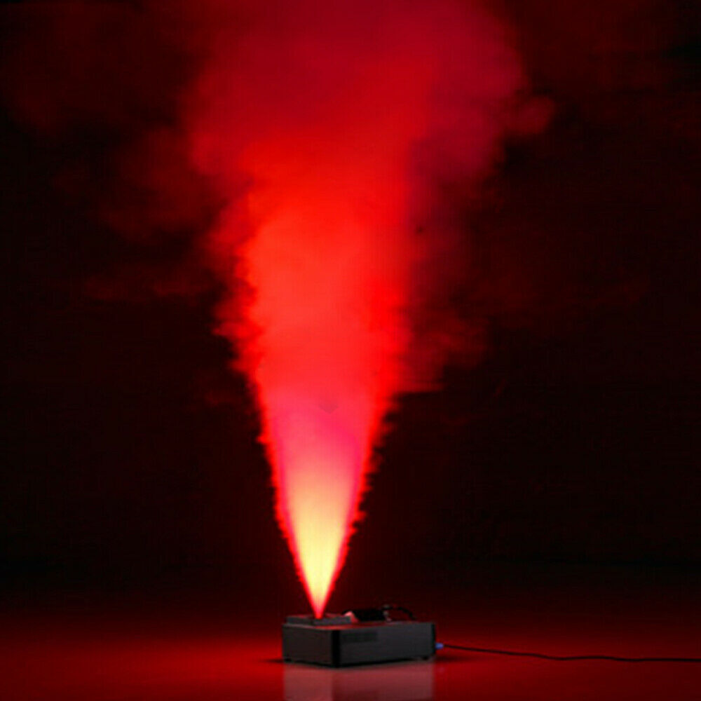 Smoke Fog Machine RGB 24 LED Light DMX DJ Party Vertical Spray Fog Stage Light