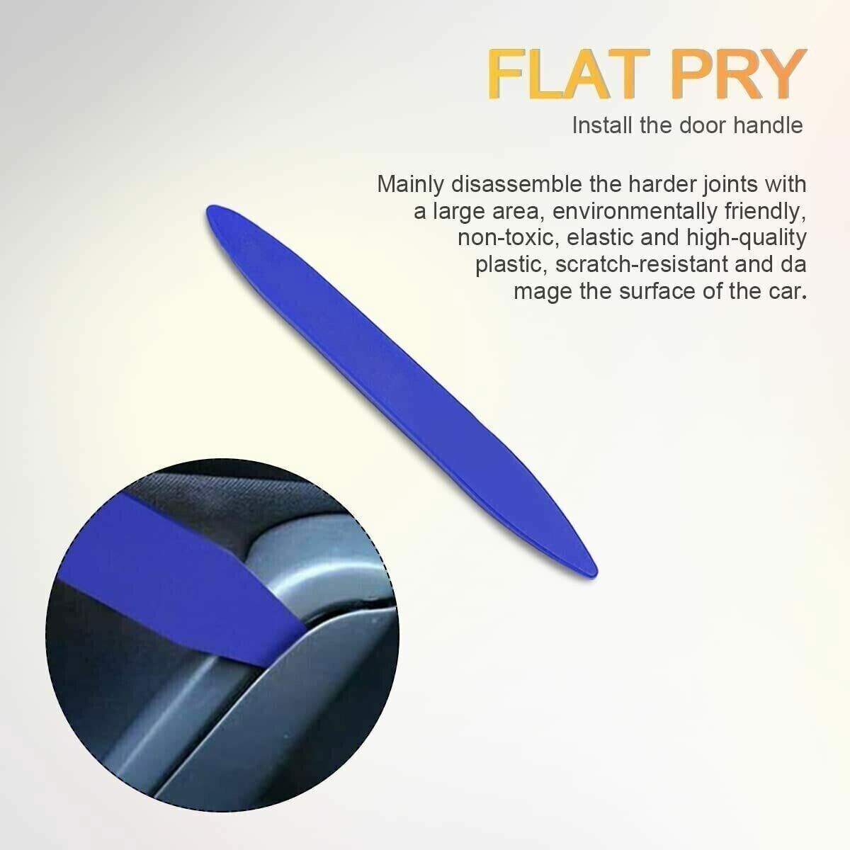 5xBule Plastic Trim Removal Pry Tool Fit Car Radio Panel Door Dash Clip Fastener