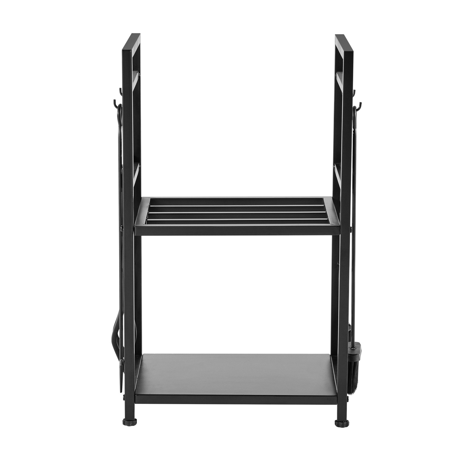 VEVOR 2 Tier Indoor Firewood Rack with Fireplace Tools 1.3 ft Log Wood Holder