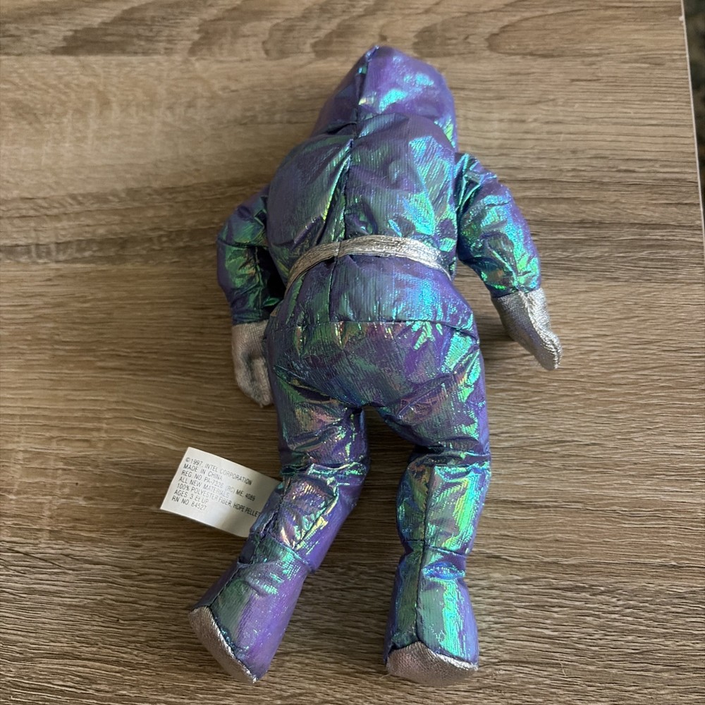 Vintage Intel Inside BUNNY PEOPLE 1997 Pentium II Processor IT Computer Plush 8”