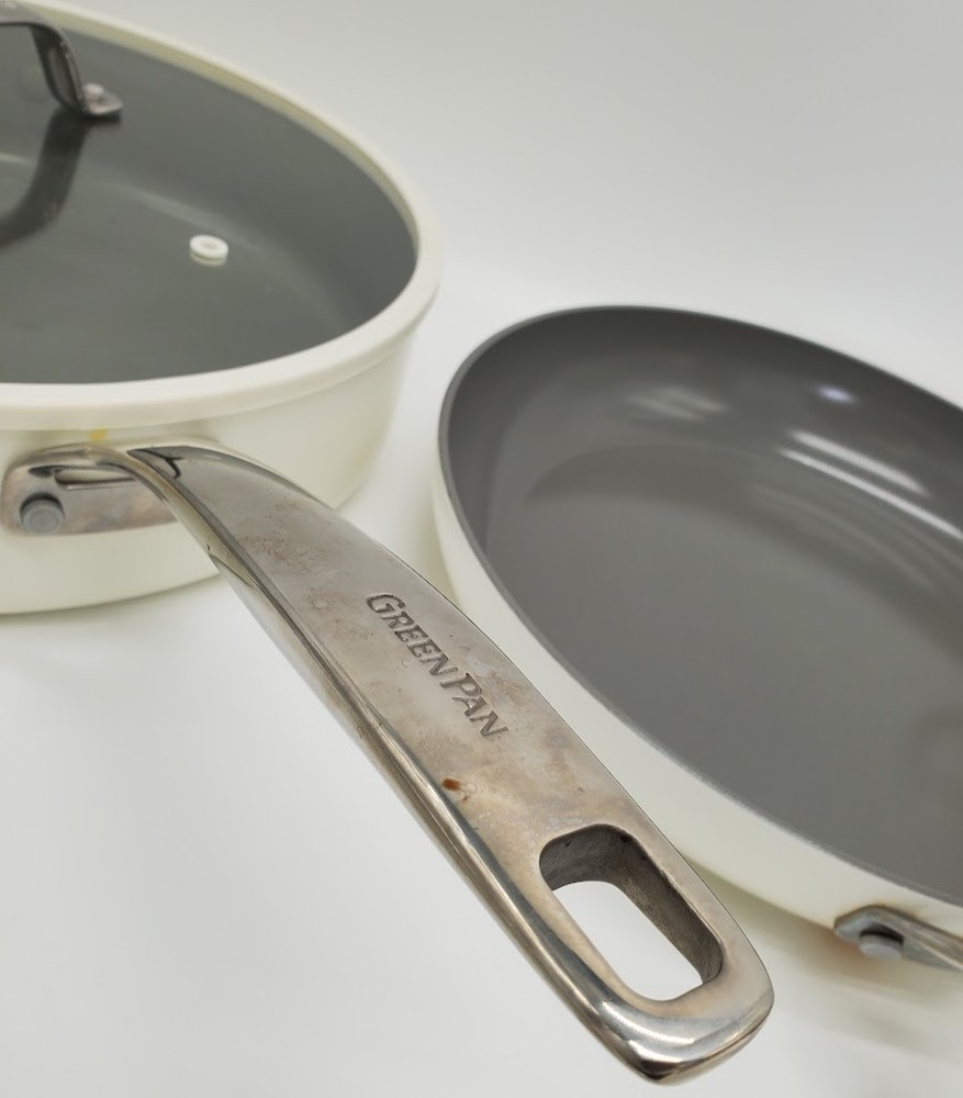 GreenPan Eras Ceramic Non-Stick 11-piece Cookware Set WHITE