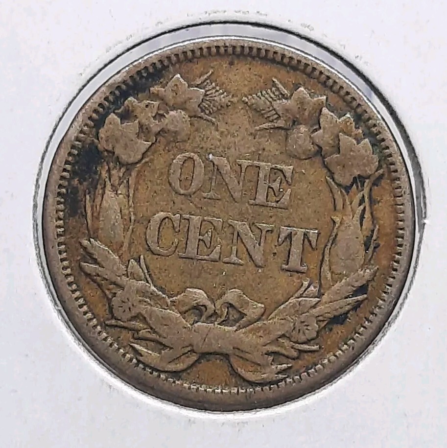 1858 USA Flying Eagle Penny 1 Cent Copper Coin