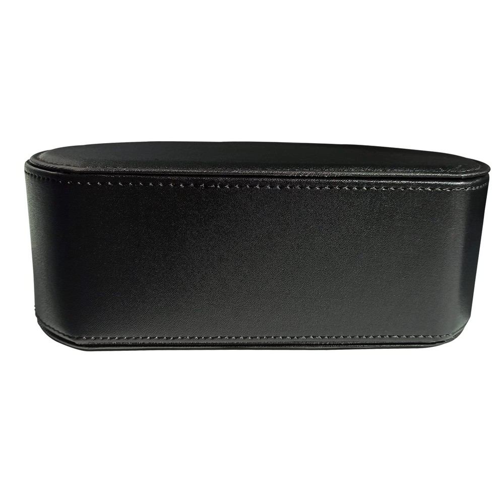 Leather Remote Control Holder with 5 Compartments TV Remote Caddy Storage Box...