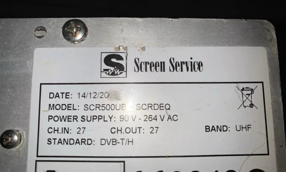 UHF 10 Watt Screen Service GAP-FILLER REPEATER TESTED