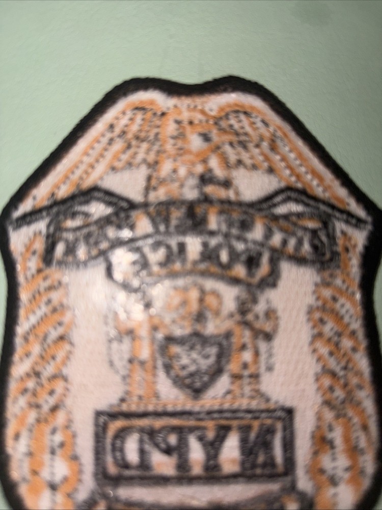 Nypd Sergeant Shield Patch. 4x3 Inch New Unused. From Dept.