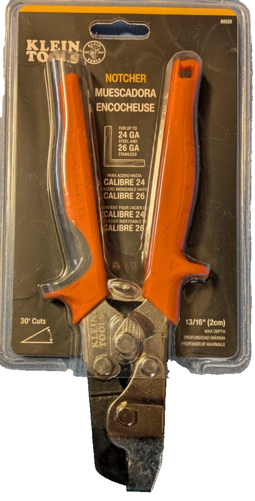 Klein Tools 86526 HVAC Hand Notcher