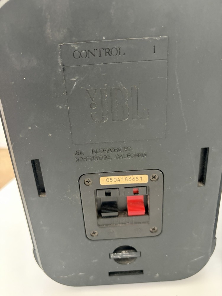 JBL Control 1 Bookshelf Speakers Matched Pair / Needs Re-foam