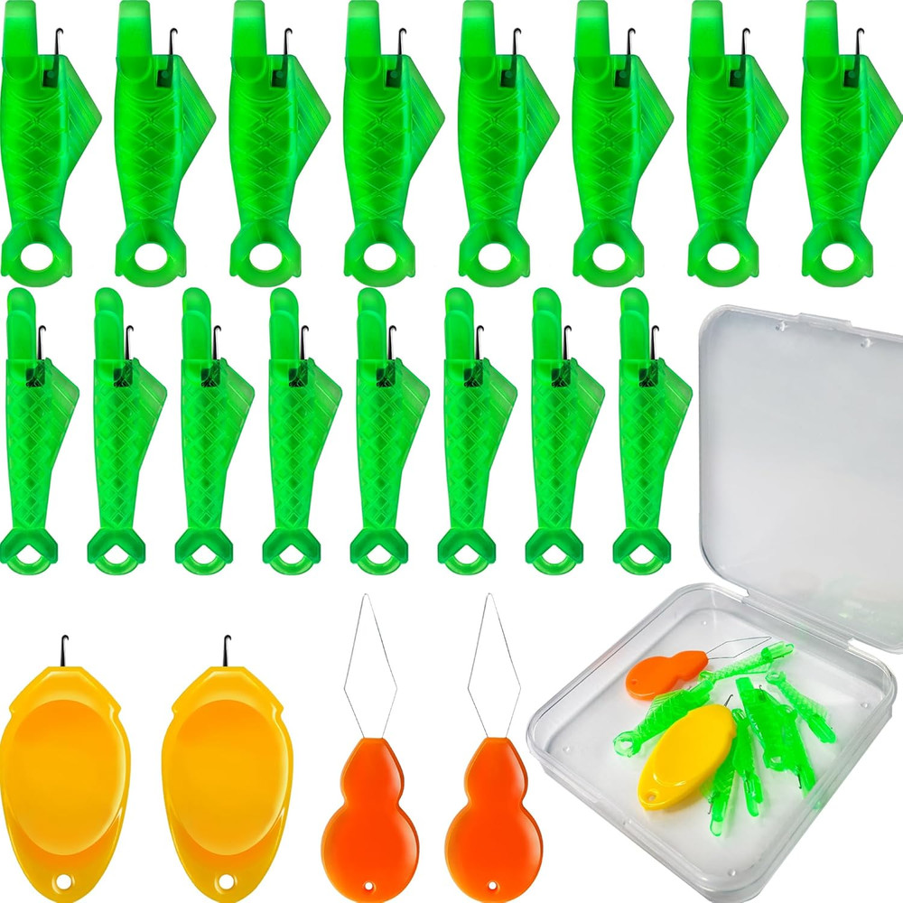 30 Pcs Needle Threader Set: Fish Type for Sewing Machines (Compatible Only wi...