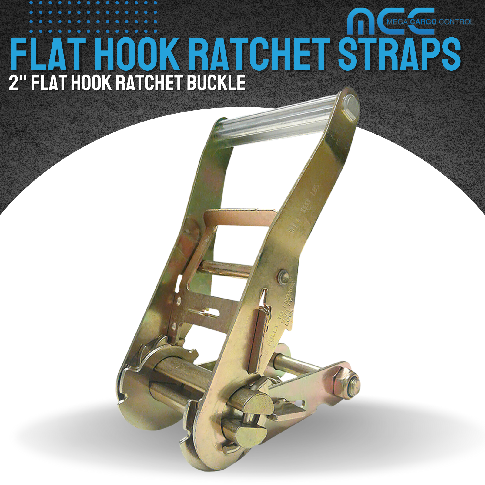 USA Heavy Duty 2" x 40' 50' 60' Ratchet Strap J Hook Flatbed Truck Farm Tie Down