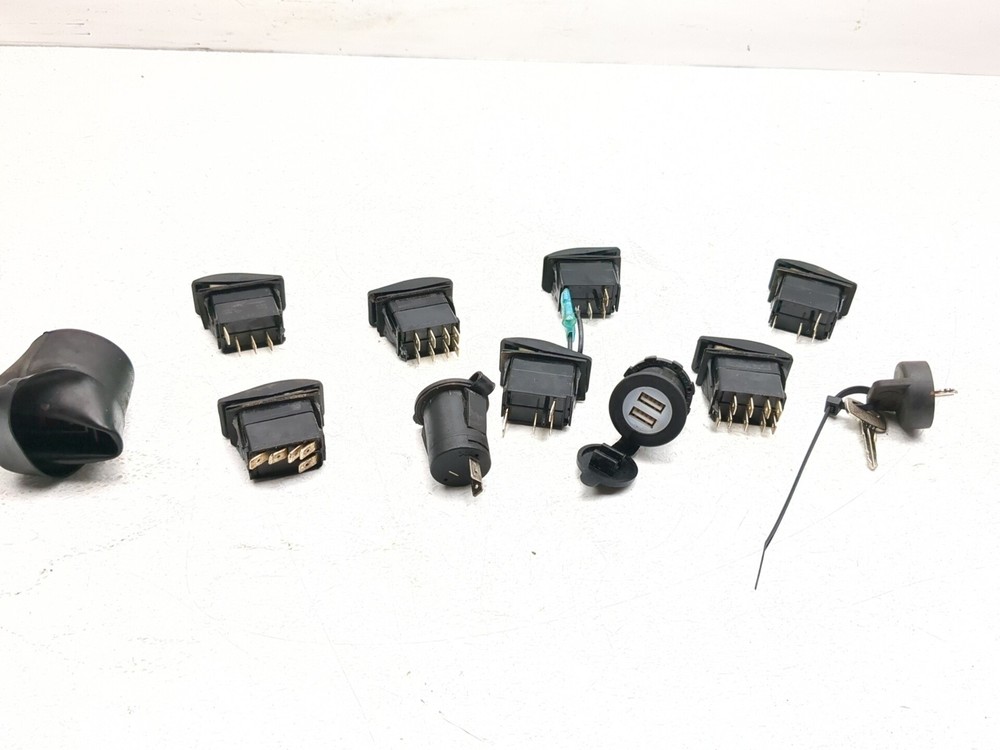 17-21 Can Am Defender XT HD8 Front Ignition Switch W/ Key & Accessory Switch Set