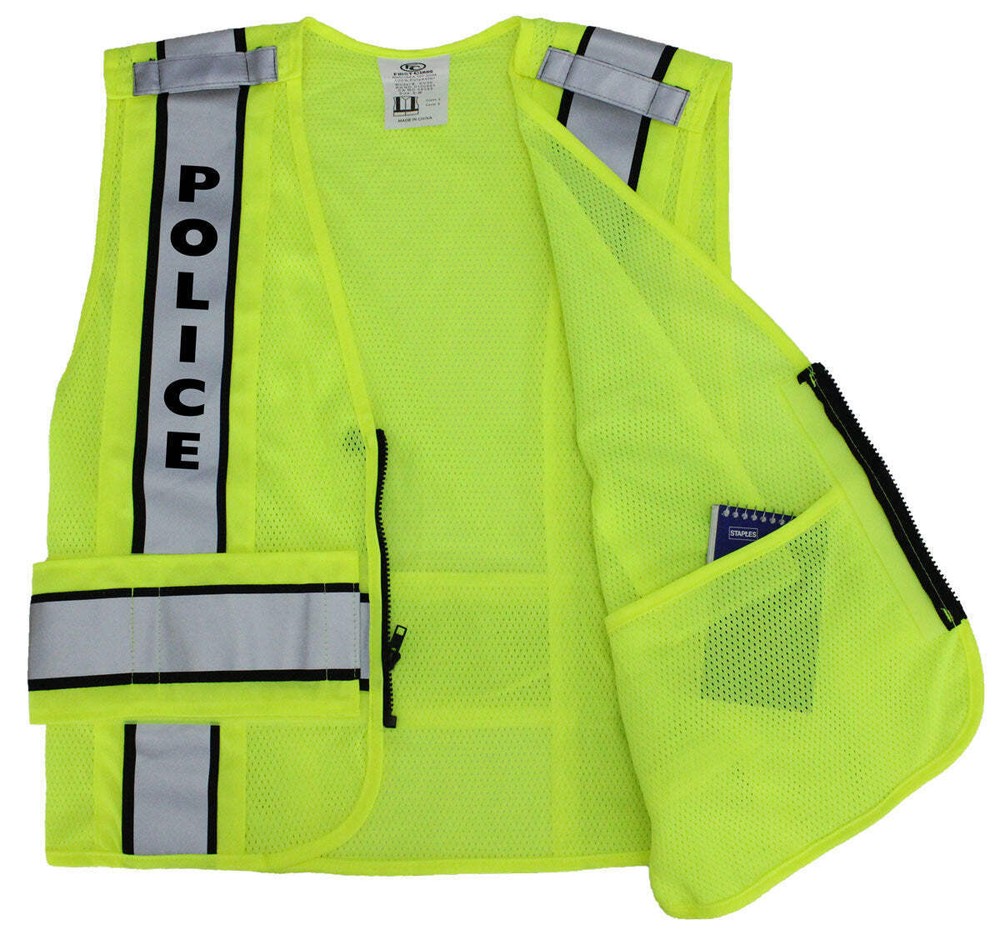 High Visibility Reflective Duty Safety Vests Plain and ID (Security)