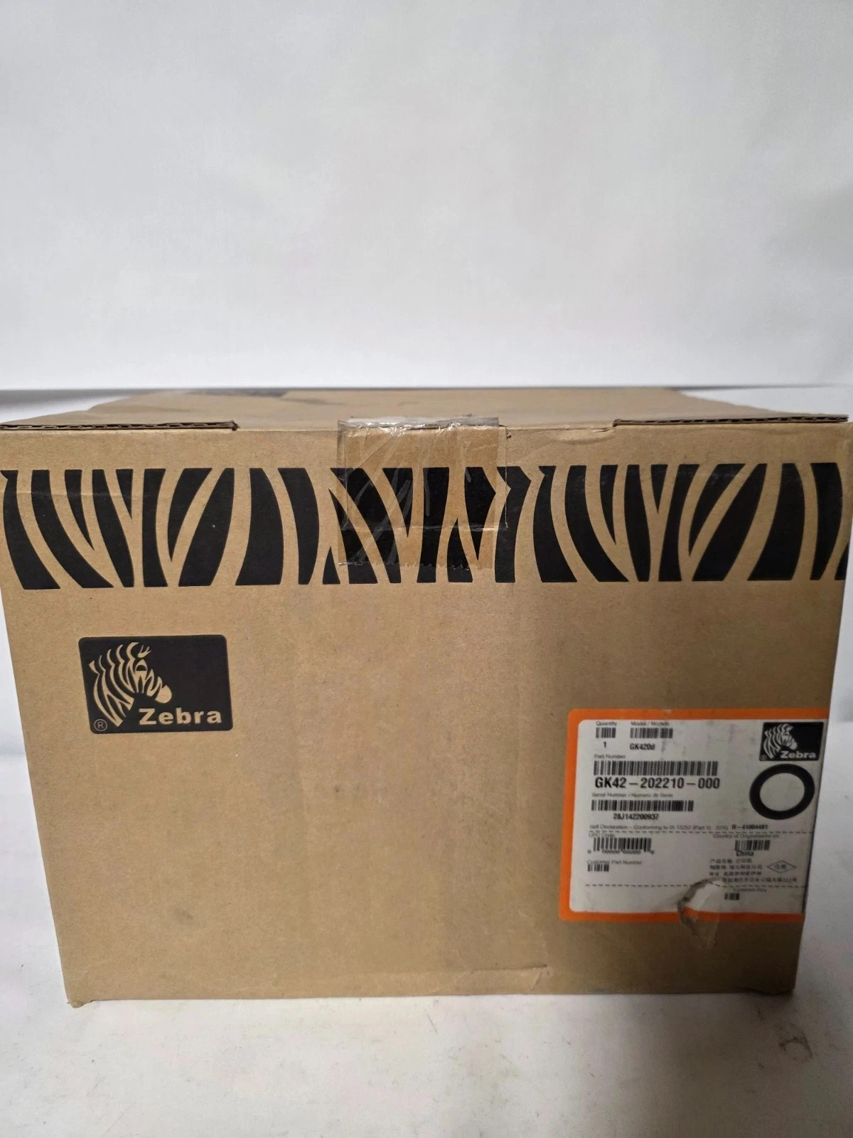 New In Box ZEBRA GK420d Direct Thermal Monochrome Label Printer Shipping