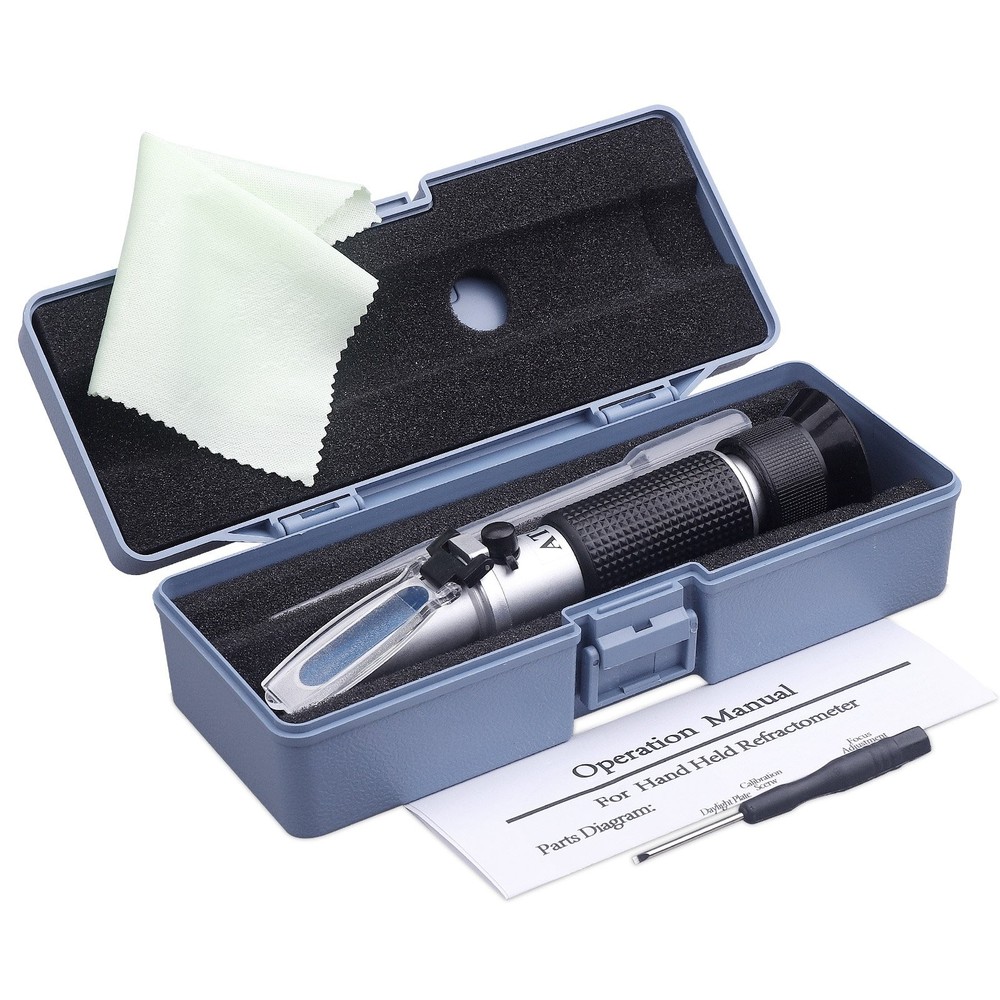 Brix Refractometer with ATC - Tiaoyeer Digital Handheld brix