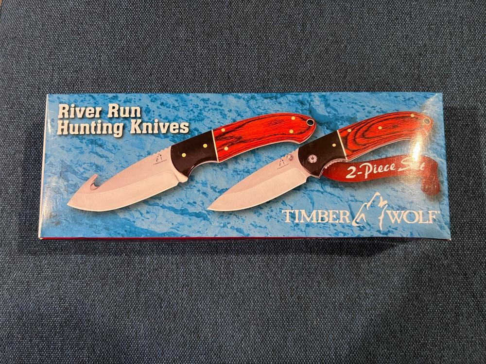 Timber Wolf River Run 2-Pc Hunting Knife Set