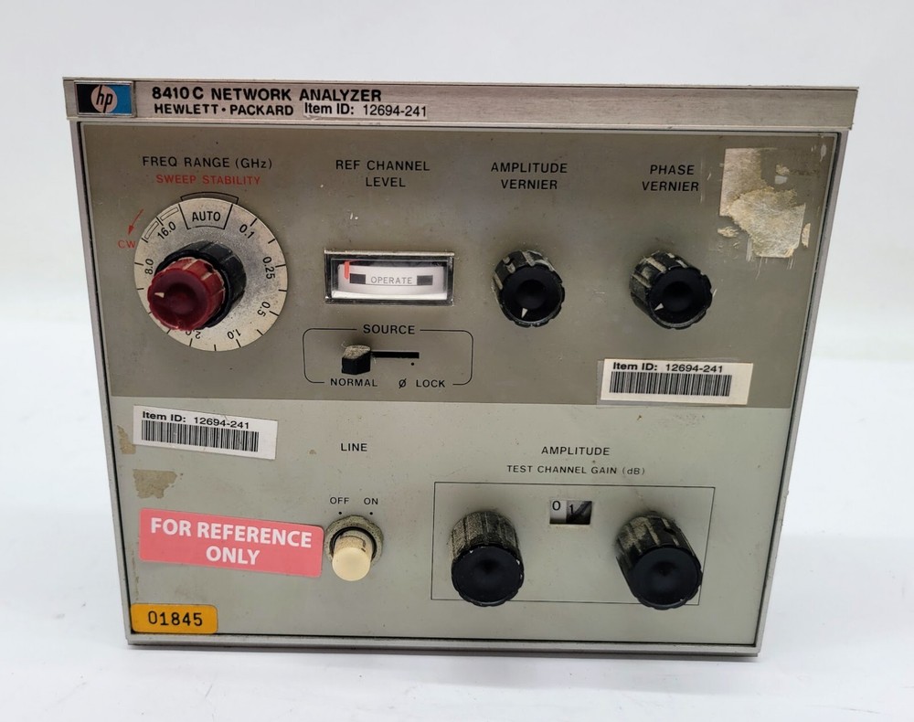 HP 8410C Network Analyzer Panel