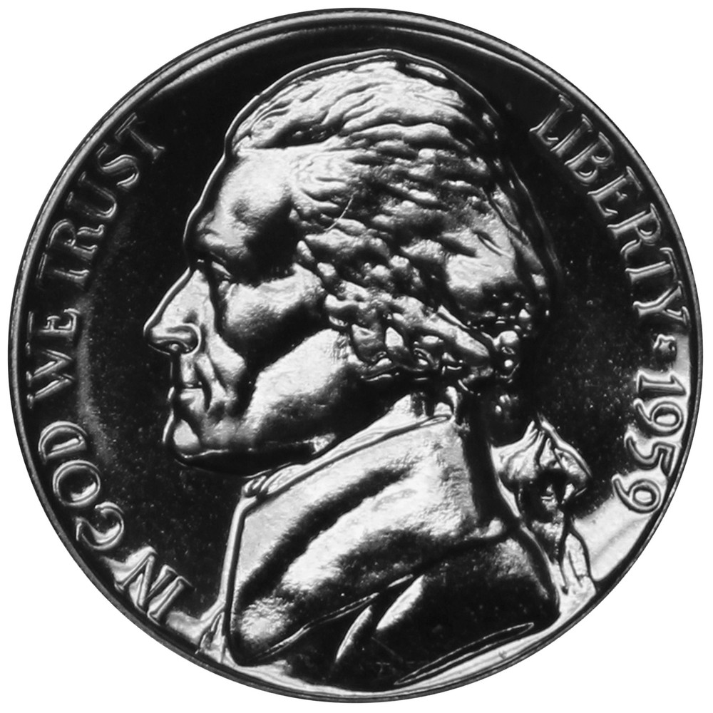 1959 Jefferson Nickel Gem Proof Coin