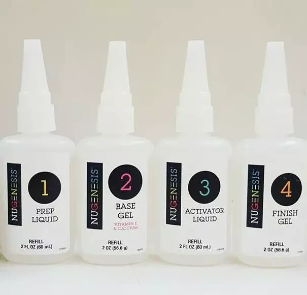 Nugenesis Dipping System Essentials Liquid Refill size 2oz (Choose Your Liquid)