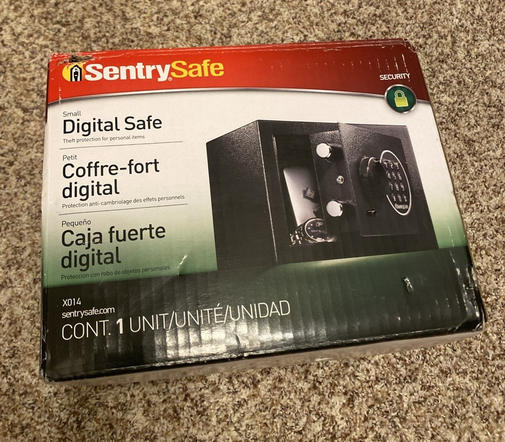 SentrySafe Black X014E Extra Small Security Safe Digital Lock