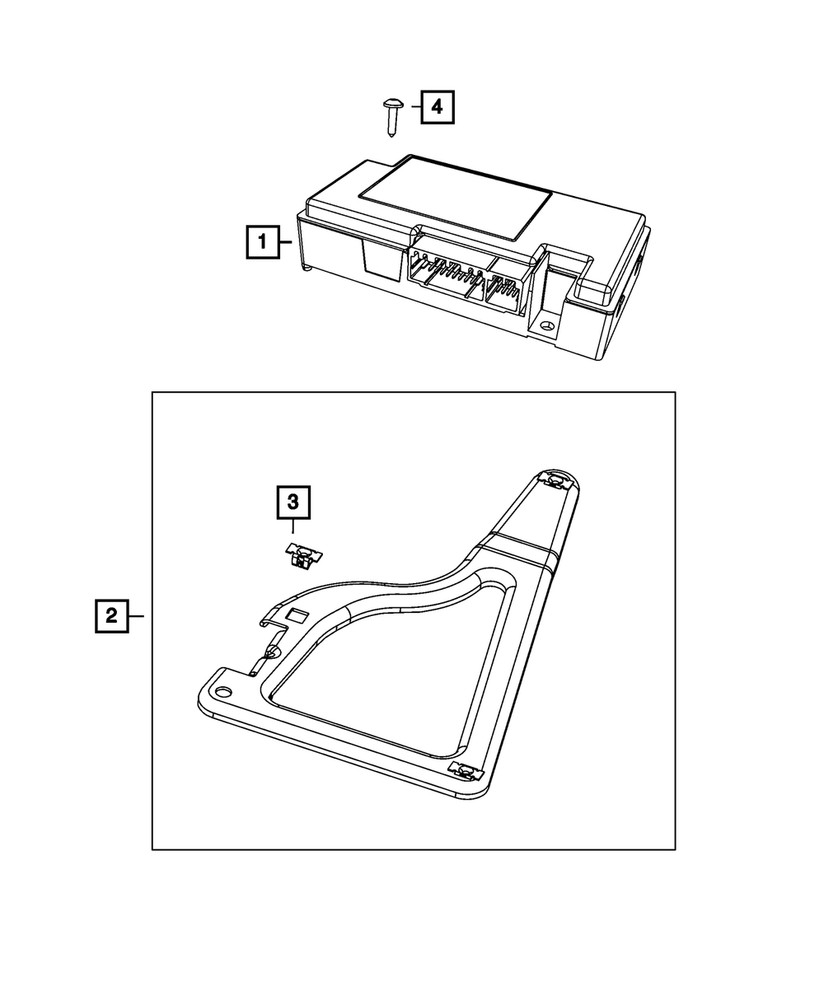 Genuine Mopar Telematics Module 5091908AE