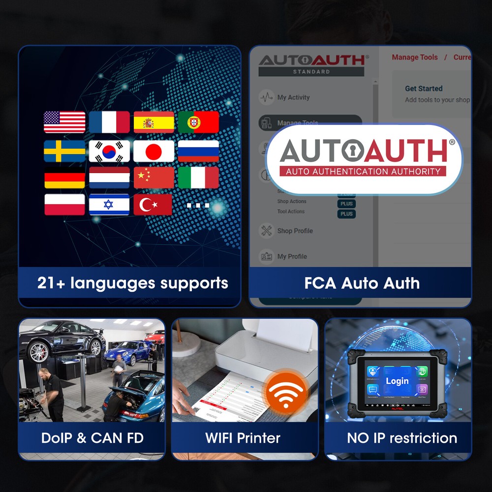2023 Autel MaxiSys Elite II PRO as MS909 Diagnostic Scan Programming Key Coding