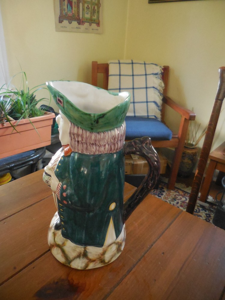 Conimbrion ceramic Pitcher, made in Portugal, signed & numbered