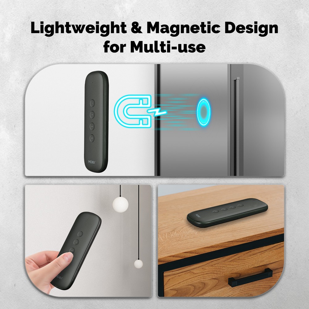 MOES ZigBee Smart Wireless 12-Scene Switch 4-Button Portable Remote Control APP