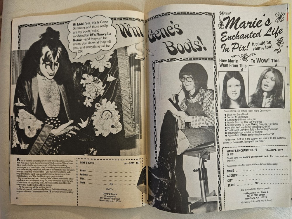 16 Magazine September 1977 KISS/ROLLERS