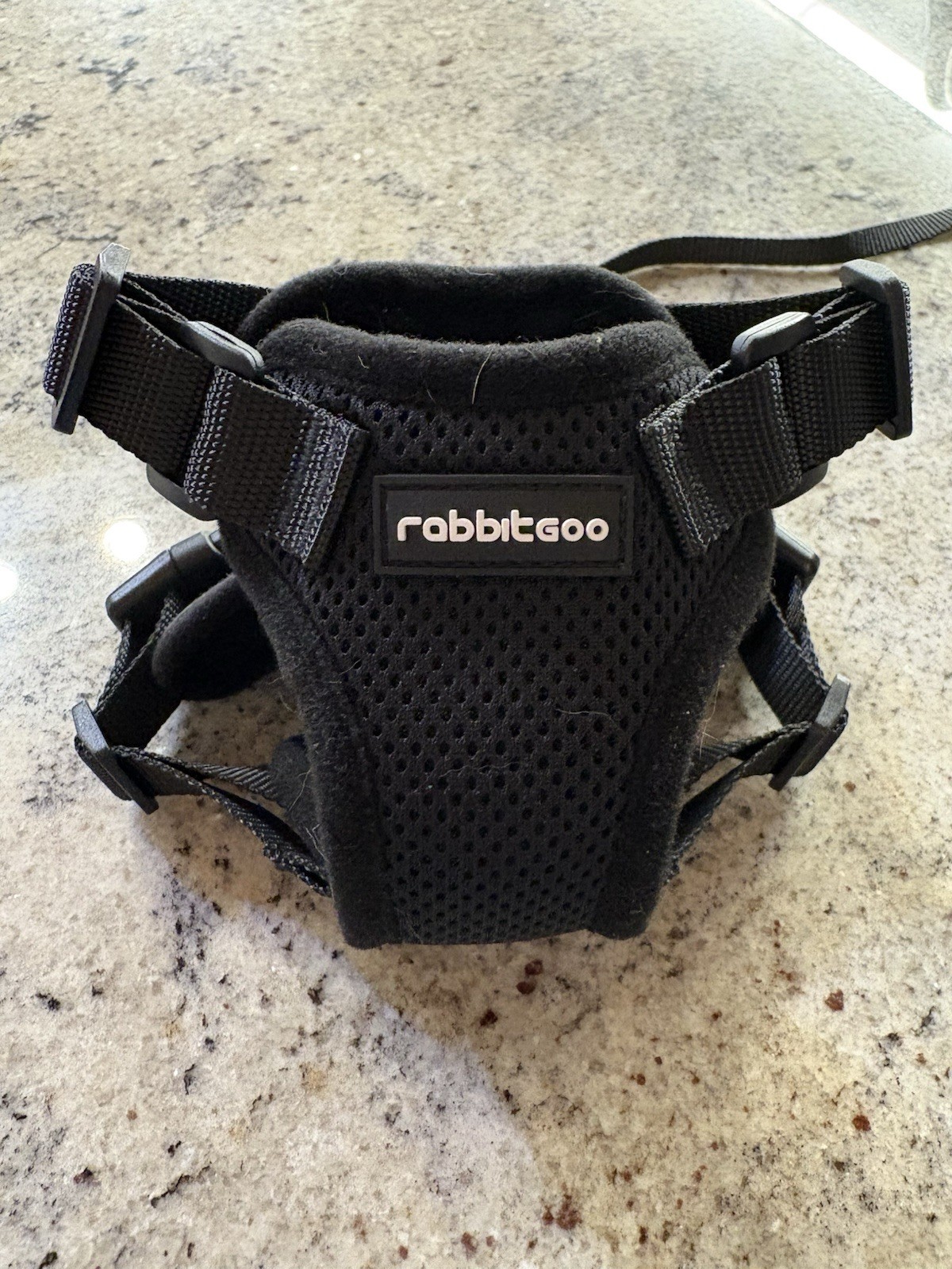 Rabbitgoo Cat Harness & Leash Set - Escape Proof Reflective Strips Black Size XS