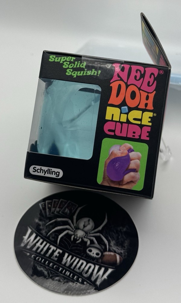 NEW! Needoh Nice Cube - BLUE 💙 - Sensory Squeeze Toy, Super Solid Squish