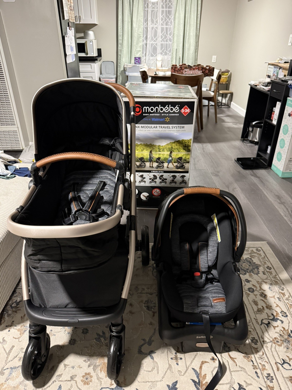 Monbebe TR464FCD Unisex Car Seat Stroller Combo