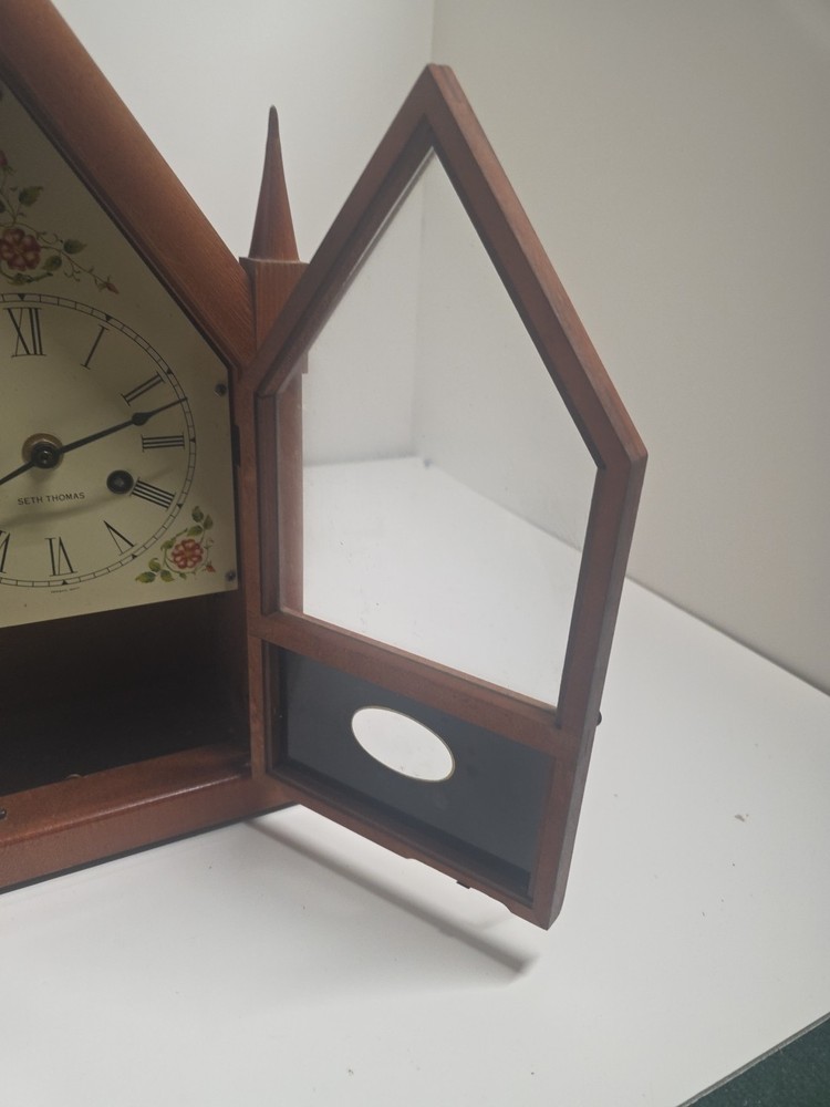 Seth Thomas Sharon Steeple Mantel Clock PLEASE READ (T7)