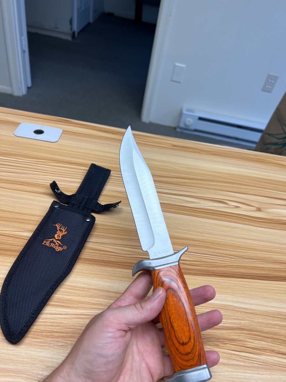 12" ELK RIDGE SURVIVOR TACTICAL HUNTING SURVIVAL KNIFE w/ SHEATH Full tang