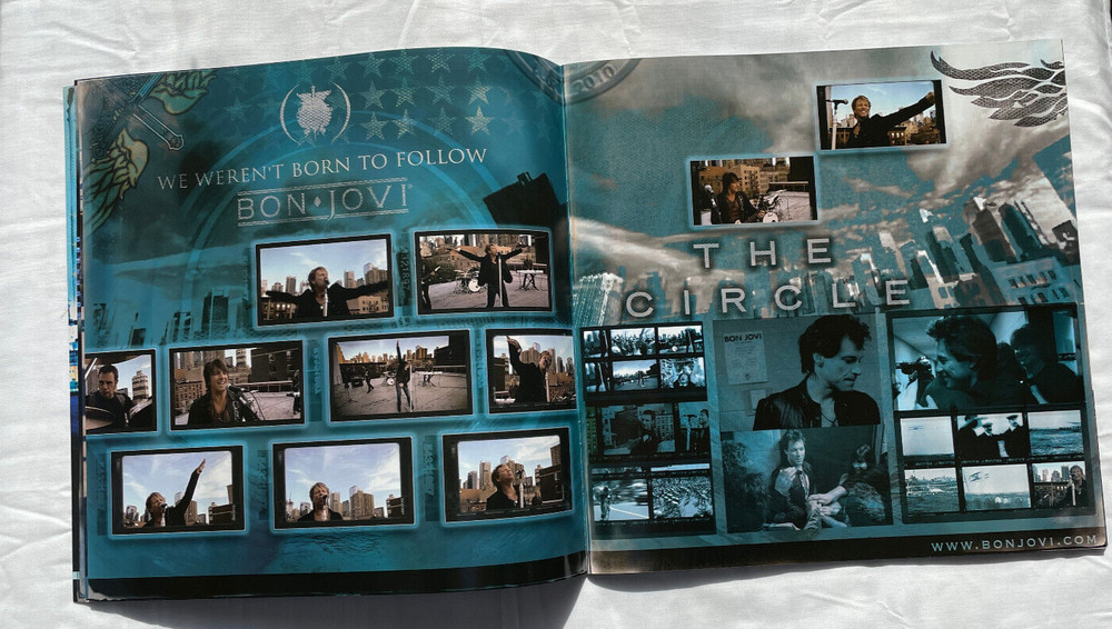 BON JOVI The Circle Tour Program Book 2010-2011