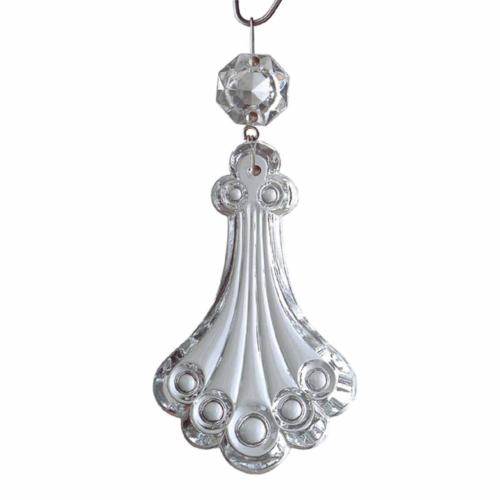 Fan Pulls Clear Pendalogue Pull Chrome Pin 2 1/2" | Renovator's Supply