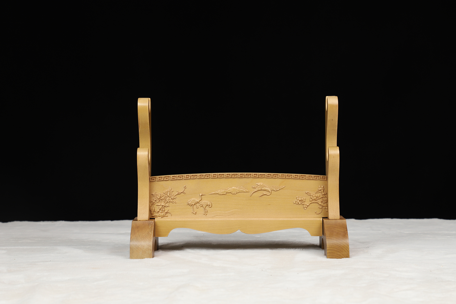 Katana Sword Holder Solid Wood 2-Tier Sword Stand for Display Japanese Samurai