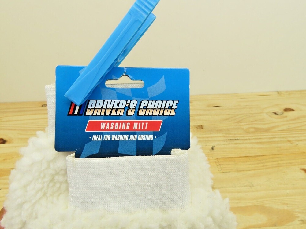 Drivers Choice Microfiber Wash Mitt Neon White