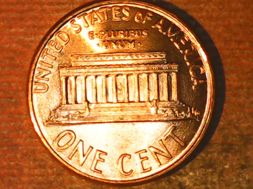 1990 Penny Die Crack Reverse