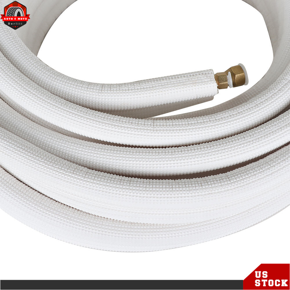 Professional 50ft Mini Split Installation Kit - 1/4" & 3/8" Copper Lineset