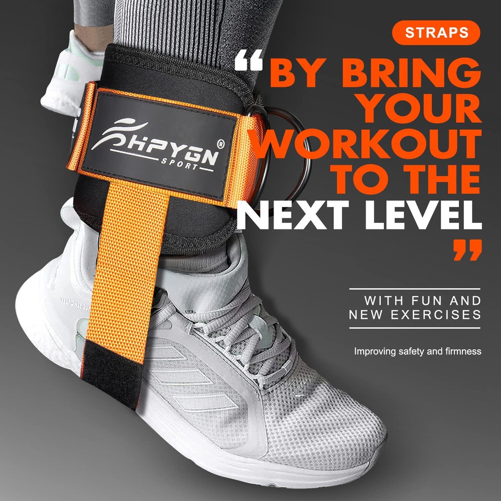 Ankle Strap for Cable Machine, Padded Ankle Straps for Cable Machine Kickbacks